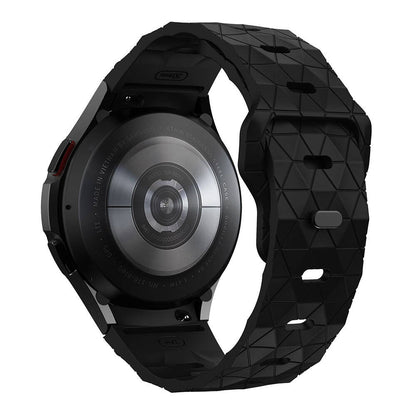 Galaxy Watch 5 40mm Zore KRD-116 20mm Futbol Desenli Spor Tasarımlı Silikon Kordon Beyaz