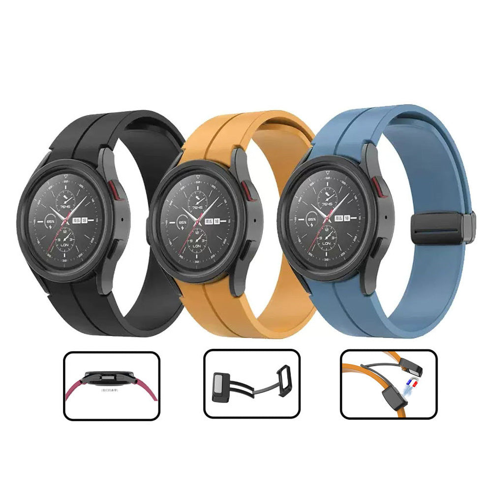 Galaxy Watch 5 44mm Zore KRD-84 Silikon Kordon Mürdüm