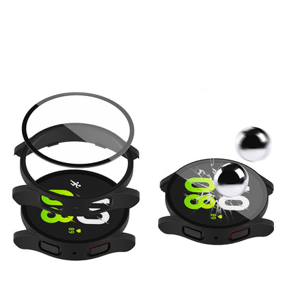 Galaxy Watch 6 40mm Sert PC Kasa ve Ekran Koruyucu Zore Watch Gard 14 Siyah