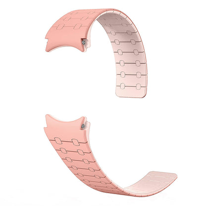 Galaxy Watch 6 44mm Zore KRD-111 20mm Çizgili Desenli Silikon Kordon Pembe