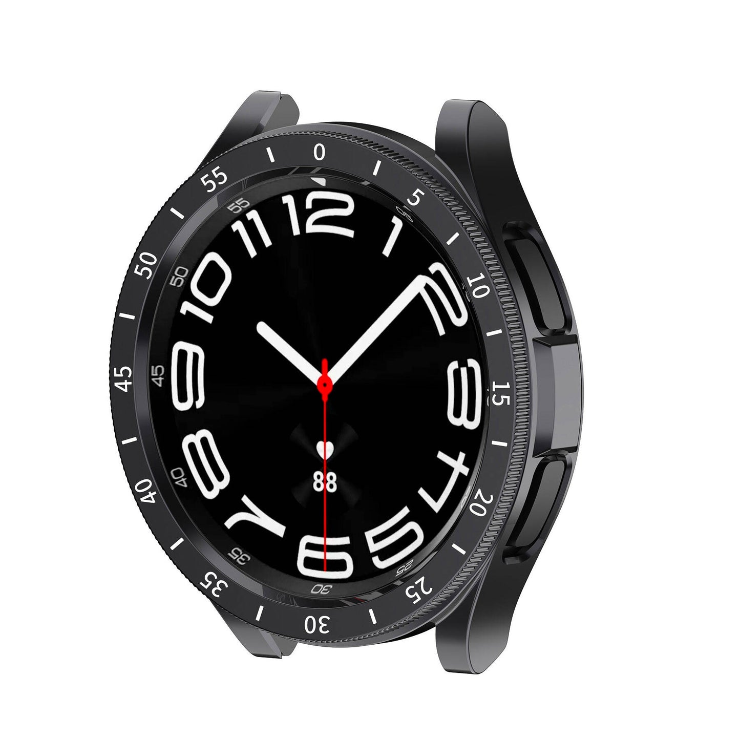 Galaxy Watch 6 Classic 47mm Sert PC Kasa ve Ekran Koruyucu Zore Sport Watch Gard 29 Beyaz