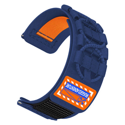 Galaxy Watch Active 2 40mm Zore KRD-112 20mm Orbital Örgülü Halat Tasarımlı Naylon Kumaş Hasır Kordon Yeşil