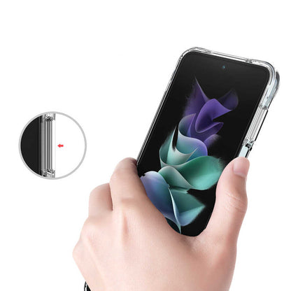 Galaxy Z Flip 4 Kılıf Zore Vonn Kapak Renksiz