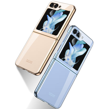 Galaxy Z Flip 5 Kılıf Zore Kıpta Lensli Kapak Gold