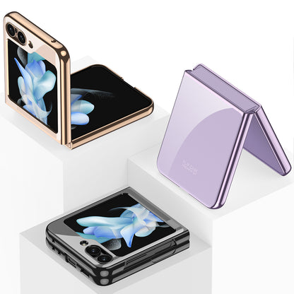 Galaxy Z Flip 5 Kılıf Zore Kıpta Lensli Kapak Koyu Yeşil