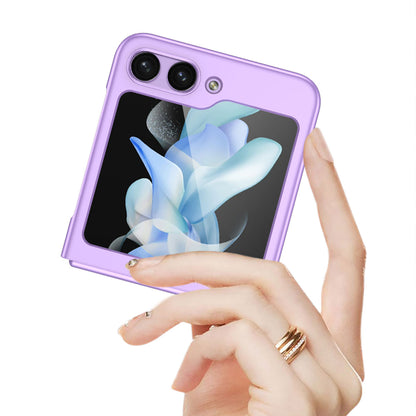 Galaxy Z Flip 5 Kılıf Zore Sert Kıpta Kapak Gri