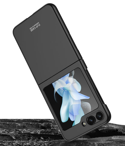 Galaxy Z Flip 5 Kılıf Zore Sert Kıpta Kapak Gri