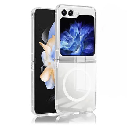 Galaxy Z Flip 6 Kılıf Kamera Korumalı M-safe Sert PC Zore Porto Kapak Şeffaf