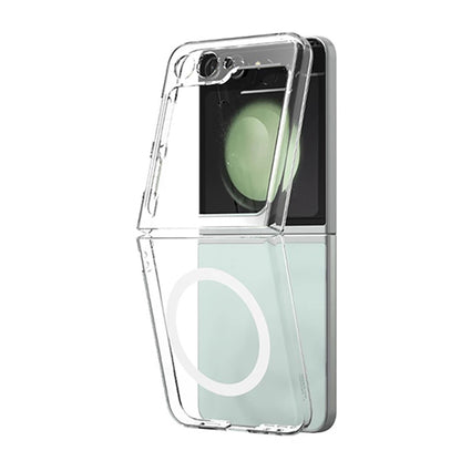 Galaxy Z Flip 6 Kılıf Kamera Korumalı M-safe Sert PC Zore Porto Kapak Şeffaf