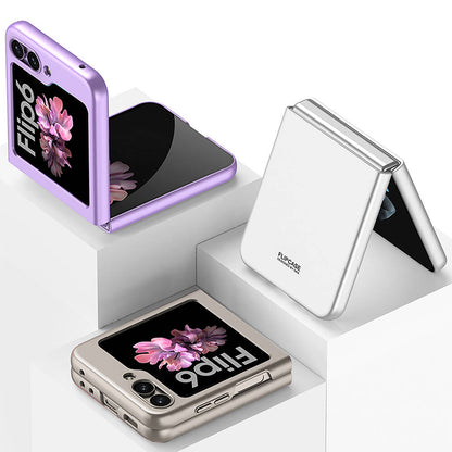 Galaxy Z Flip 6 Kılıf Zore Sert Kıpta Kapak Gri