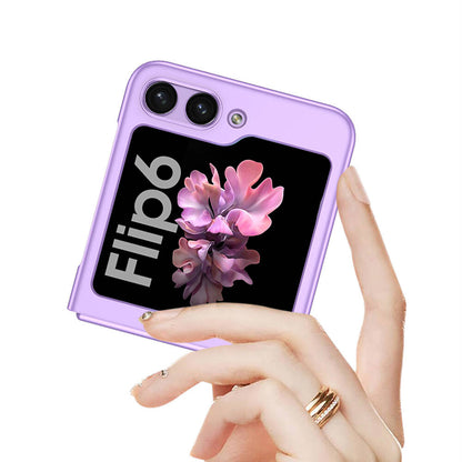 Galaxy Z Flip 6 Kılıf Zore Sert Kıpta Kapak Mor