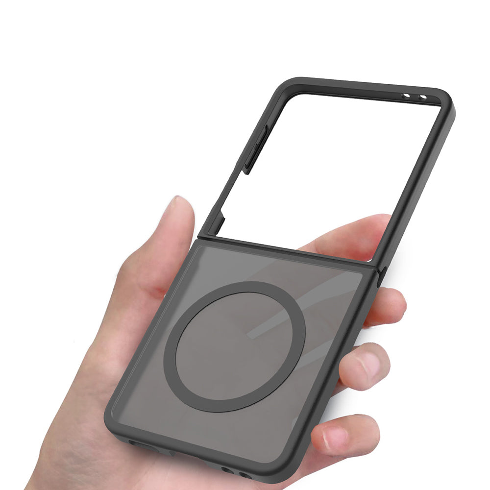 Galaxy Z Flip 8 Kılıf M-Safe Şarj Özellikli Kamera Korumalı Zore Lunex Kapak