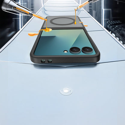 Galaxy Z Flip 8 Kılıf M-Safe Şarj Özellikli Kamera Korumalı Zore Lunex Kapak