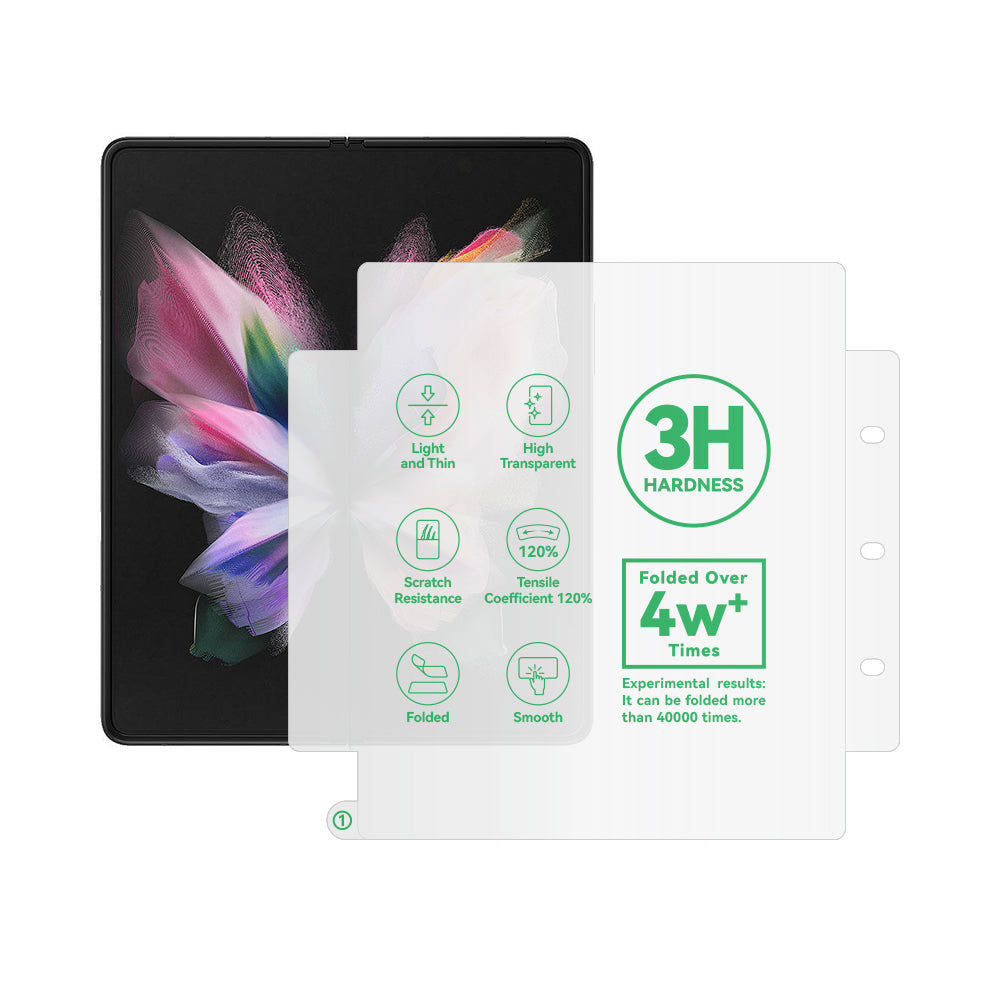 Galaxy Z Fold 2 Zore Hizalama Aparatlı S-Fit Body Ekran Koruyucu Renksiz