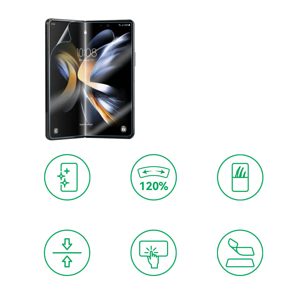 Galaxy Z Fold 2 Zore Hizalama Aparatlı S-Fit Body Ekran Koruyucu Renksiz