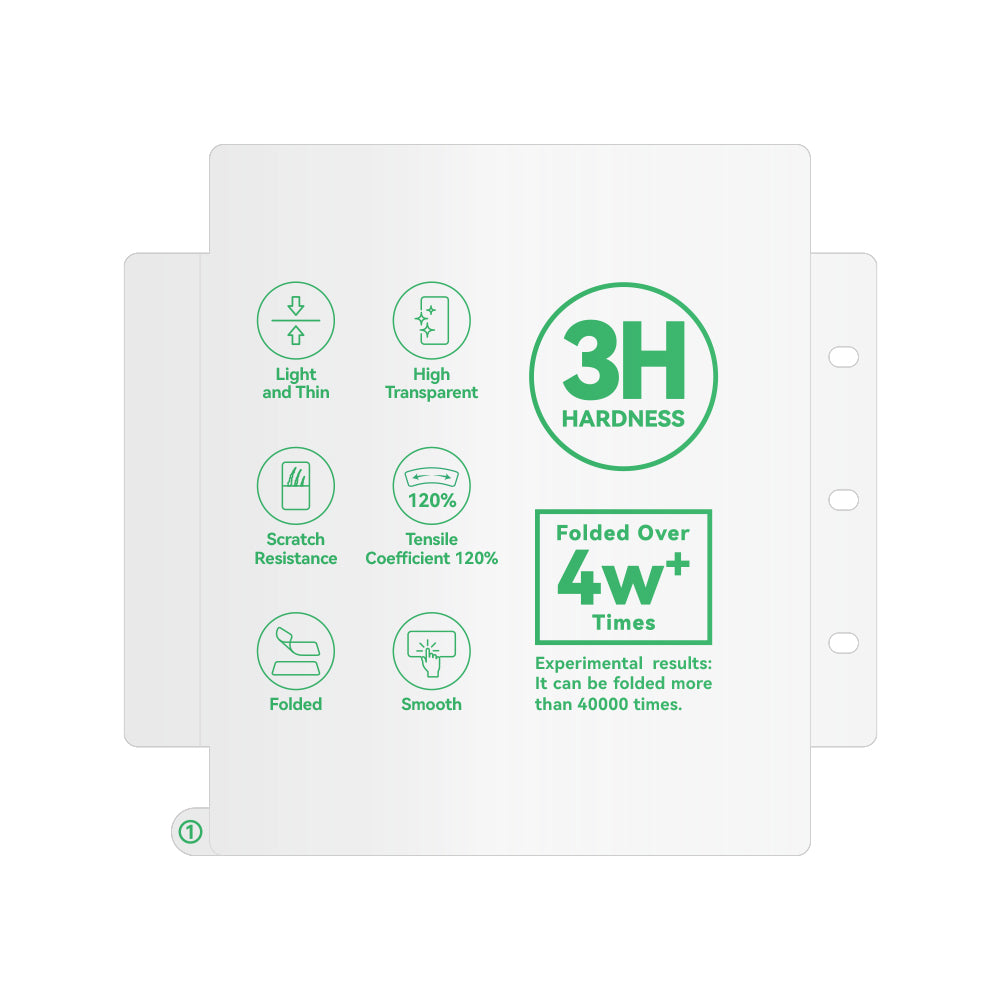 Galaxy Z Fold 2 Zore Hizalama Aparatlı S-Fit Body Ekran Koruyucu Renksiz