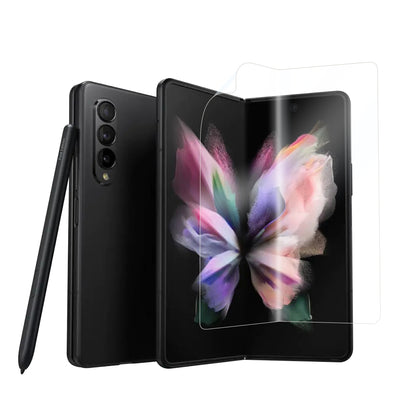 Galaxy Z Fold 3 Zore Hizalama Aparatlı S-Fit Body Ekran Koruyucu Renksiz