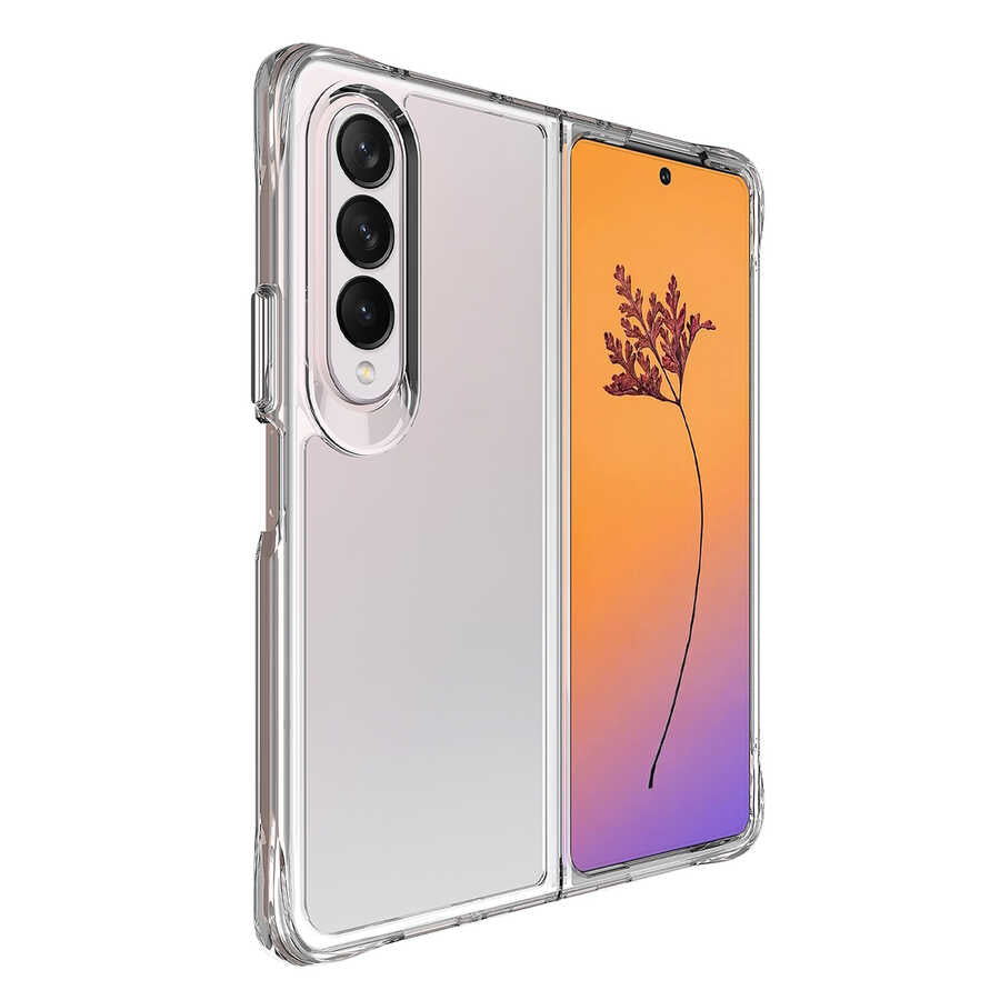 Galaxy Z Fold 4 Kılıf Zore Vonn Kapak Renksiz
