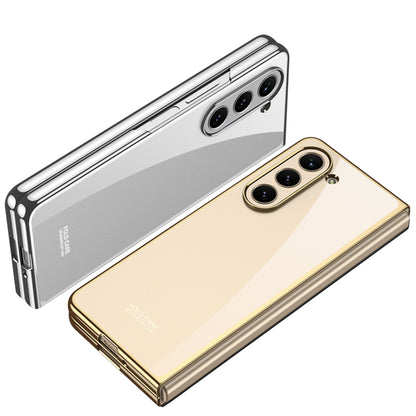 Galaxy Z Fold 5 Kılıf Zore Full Camlı Kıpta Kapak Renksiz