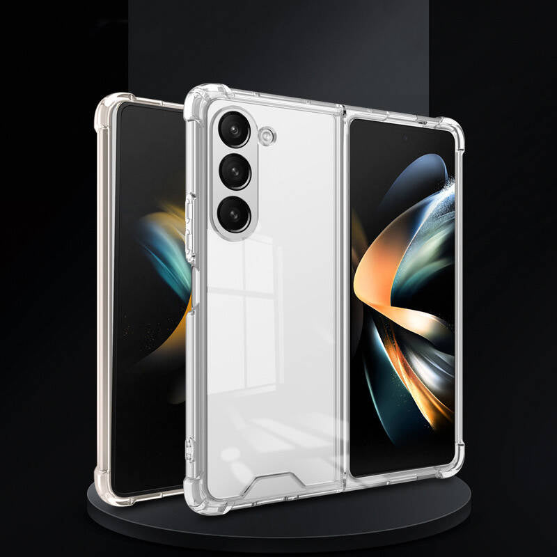 Galaxy Z Fold 5 Kılıf Zore Nitro Anti Shock Silikon Renksiz