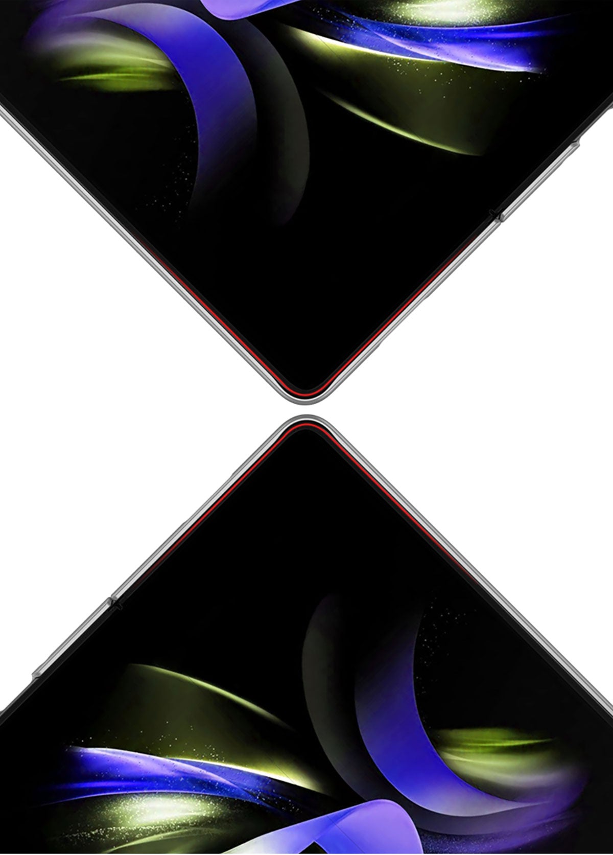 Galaxy Z Fold 5 Kılıf Zore Sert Kıpta Kapak Koyu Yeşil