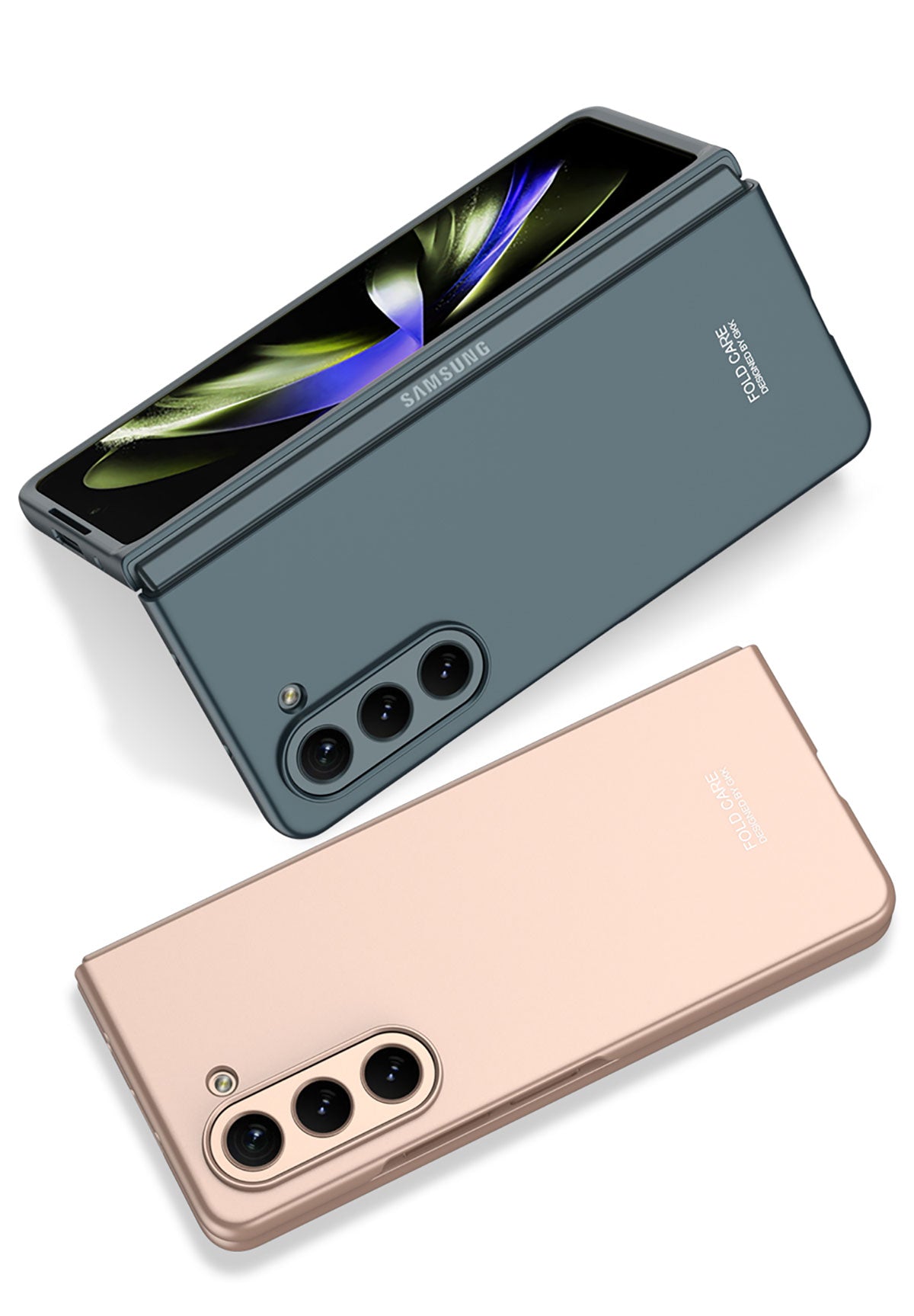 Galaxy Z Fold 5 Kılıf Zore Sert Kıpta Kapak Gümüş