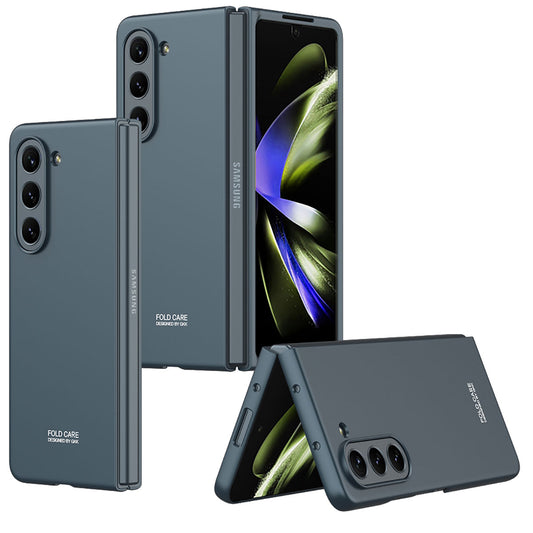 Galaxy Z Fold 5 Kılıf Zore Sert Kıpta Kapak Koyu Yeşil