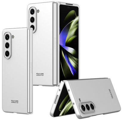 Galaxy Z Fold 5 Kılıf Zore Sert Kıpta Kapak Gümüş