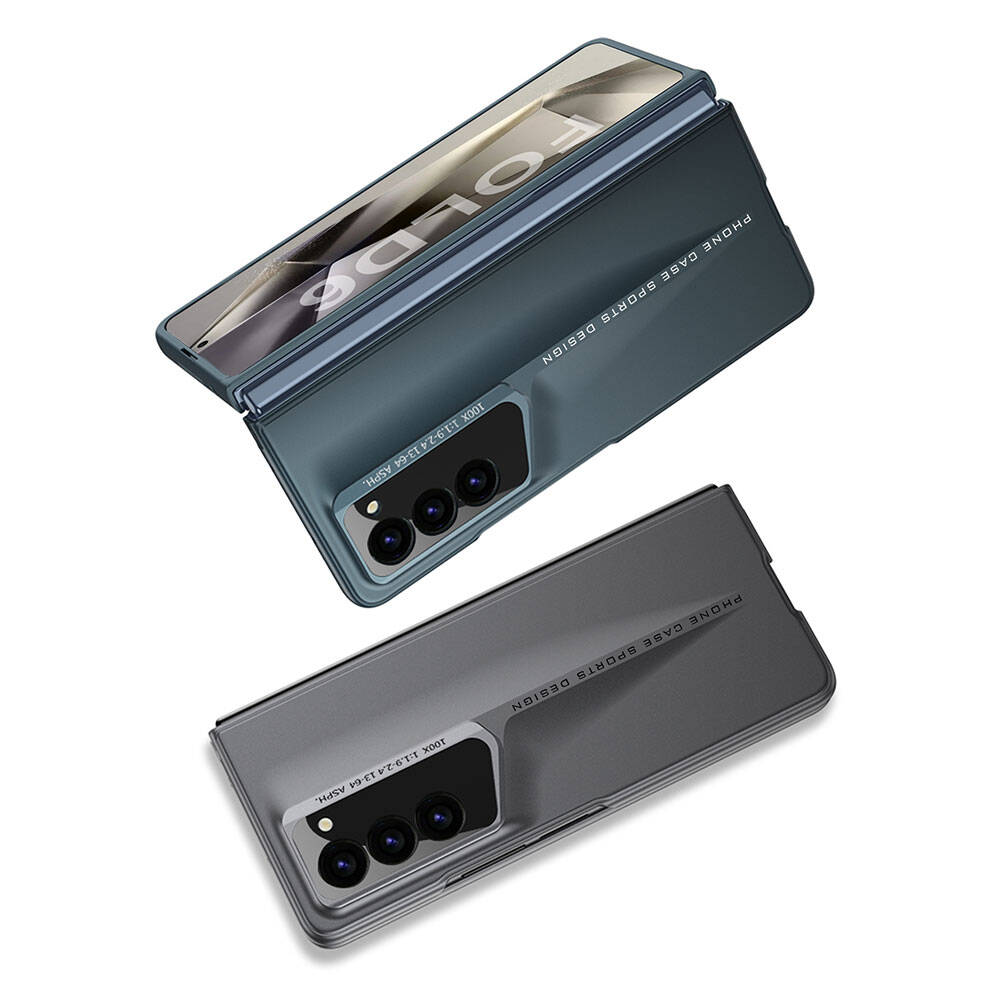 Galaxy Z Fold 6 Kılıf Ultra İnce Kamera Korumalı Sert Rubber Zore Procase Kapak Gri