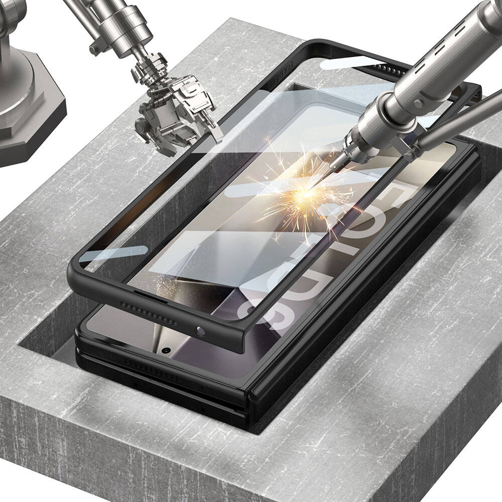 Galaxy Z Fold 6 Kılıf Ultra İnce Kamera Korumalı Sert Rubber Zore Procase Kapak Gri