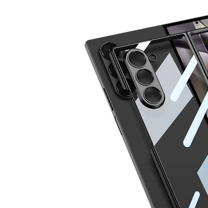 Galaxy Z Fold 6 Kılıf Zore Full Camlı Kıpta Kapak Mavi