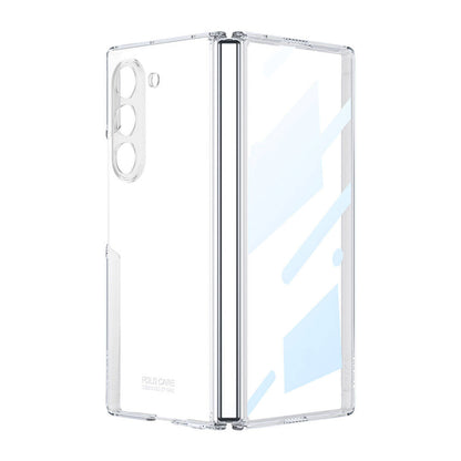 Galaxy Z Fold 6 Kılıf Zore Full Camlı Kıpta Kapak Şeffaf