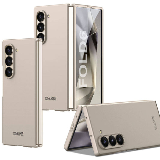 Galaxy Z Fold 6 Kılıf Zore Sert Kıpta Kapak Titanyum-Gri