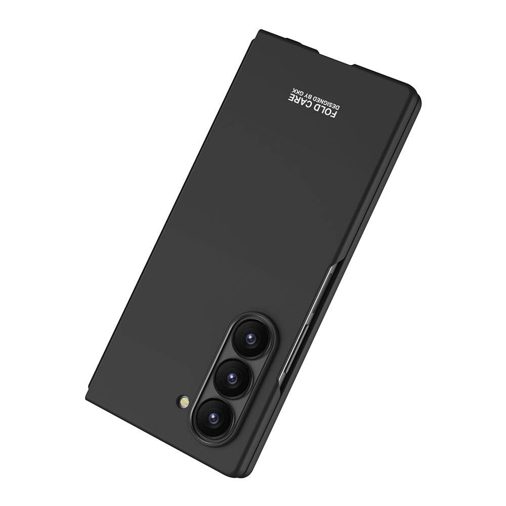 Galaxy Z Fold 6 Kılıf Zore Sert Kıpta Kapak Siyah