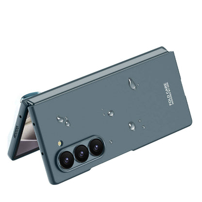 Galaxy Z Fold 6 Kılıf Zore Sert Kıpta Kapak Mavi