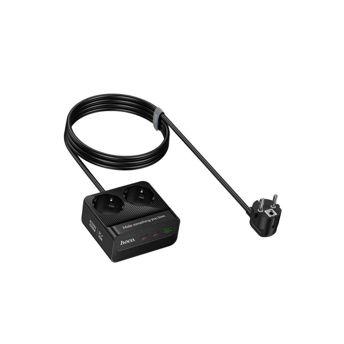 Hoco. AC27 Descanso 5in1 2M 2500W Priz Dönüştürücü