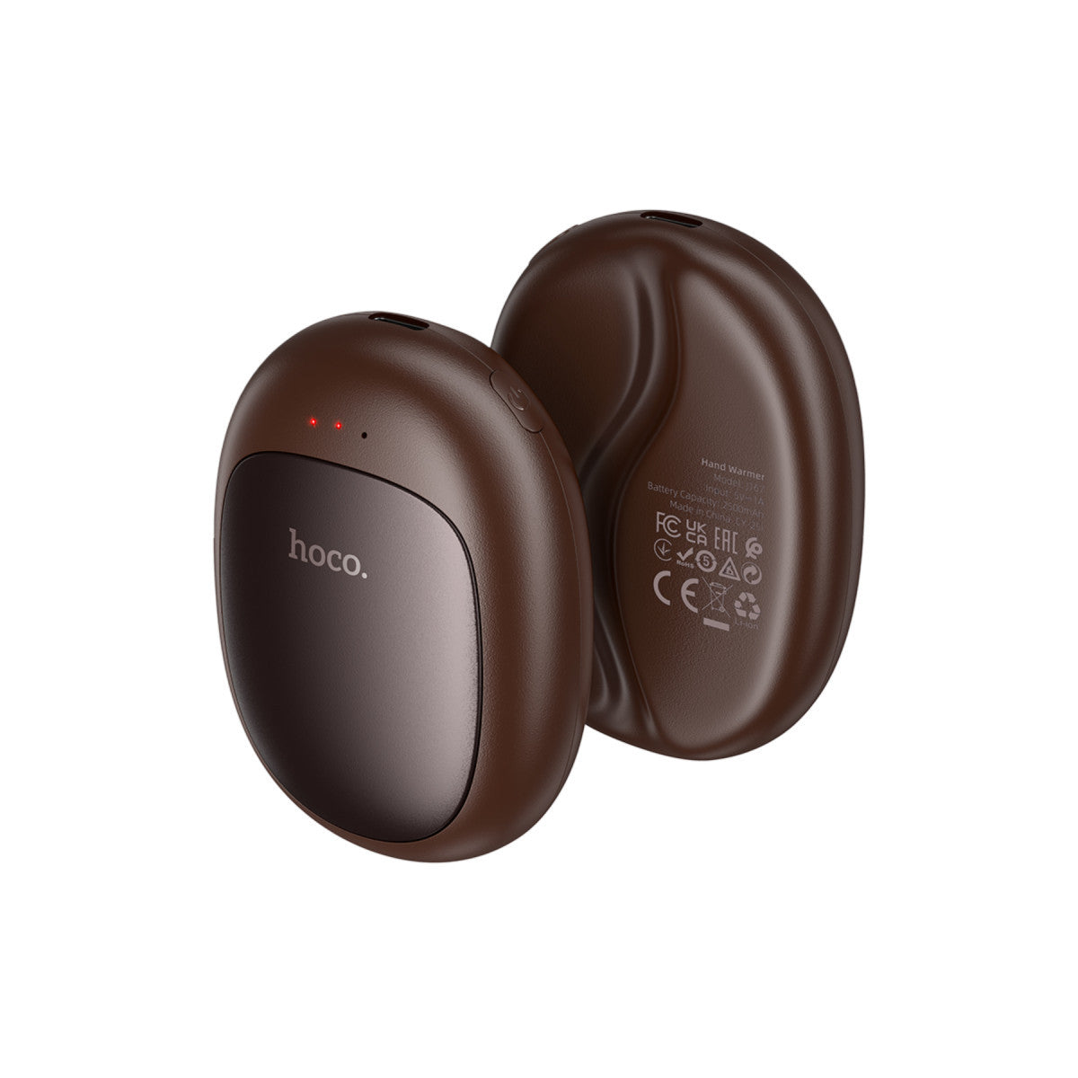 Hoco. J167 Coffee Bean Manyetik Çiftli El Isıtıcı - Kahverengi