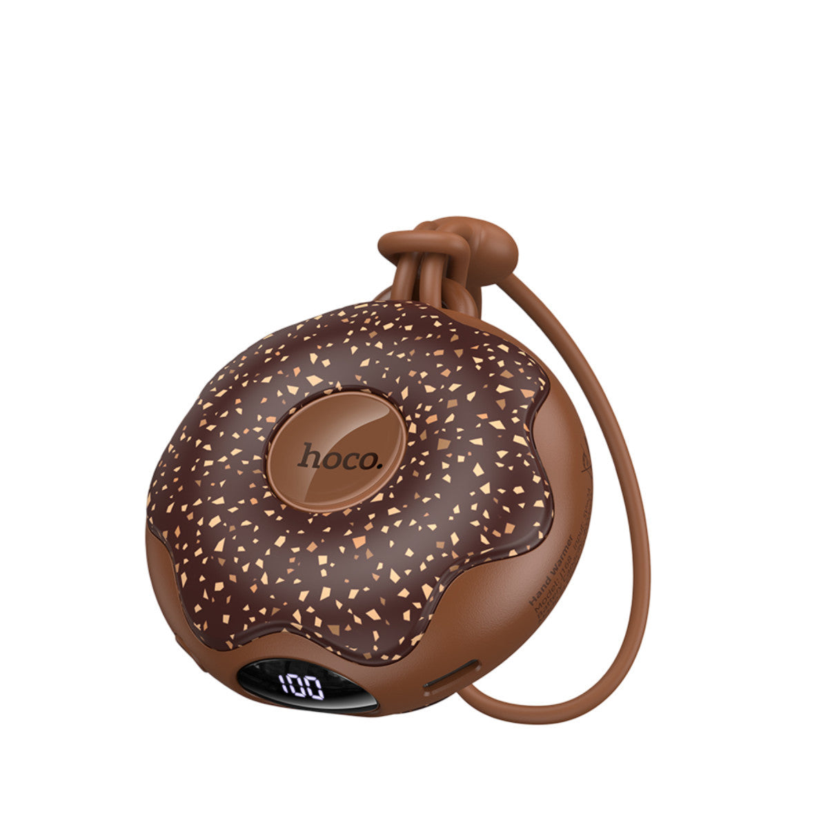 Hoco. J168 Donut Çift Taraflı Isıtmalı El Isıtıcı - Kahverengi