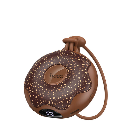 Hoco. J168 Donut Çift Taraflı Isıtmalı El Isıtıcı - Kahverengi