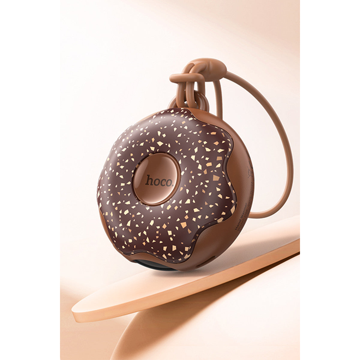 Hoco. J168 Donut Çift Taraflı Isıtmalı El Isıtıcı - Kahverengi