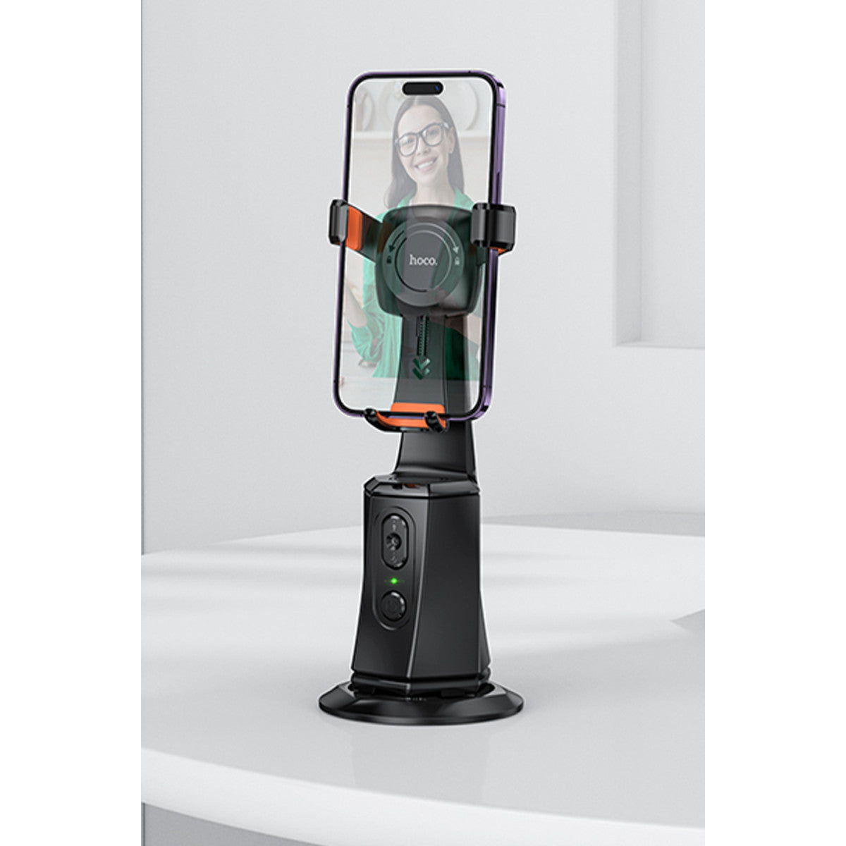 Hoco. K26 Otomatik Yüz Takipli Tripodlu Akıllı Selfie Gimbal - Siyah