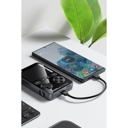 Hoco. Q47 Shine 10.000 mAh PD 20W Dahili Retro Oyun Konsollu Magsafe Powerbank - Siyah