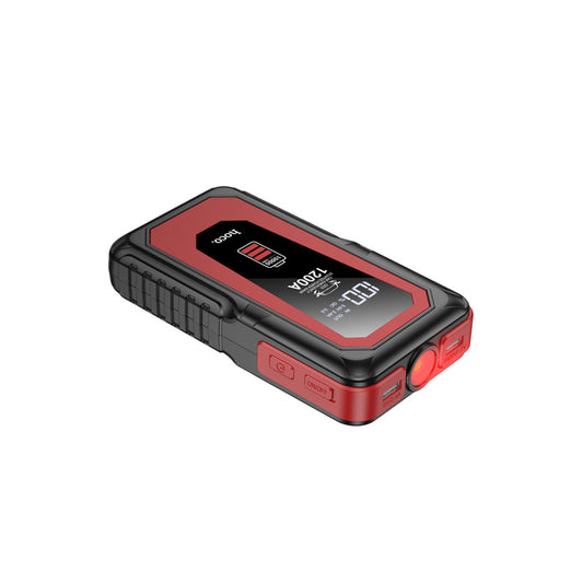 Hoco. QS3 Victory 37W Dijital Göstergeli 10.000 mAh Bataryalı LED Acil Durum Fenerli Araç Akü Takviye Özellikli Powerbank