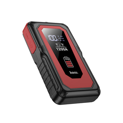 Hoco. QS3 Victory 37W Dijital Göstergeli 10.000 mAh Bataryalı LED Acil Durum Fenerli Araç Akü Takviye Özellikli Powerbank