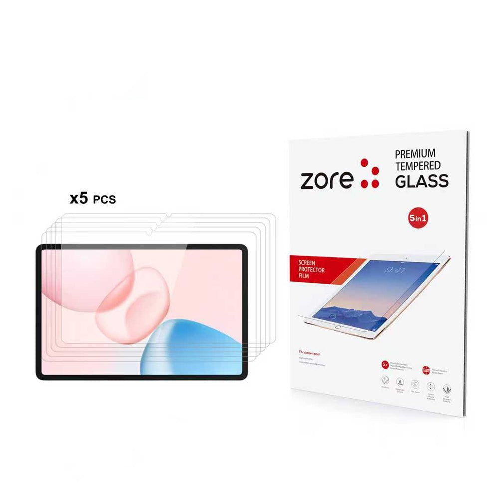 Honor Pad 10 Zore 5in1 Tablet Temperli Cam Ekran Koruyucu Şeffaf