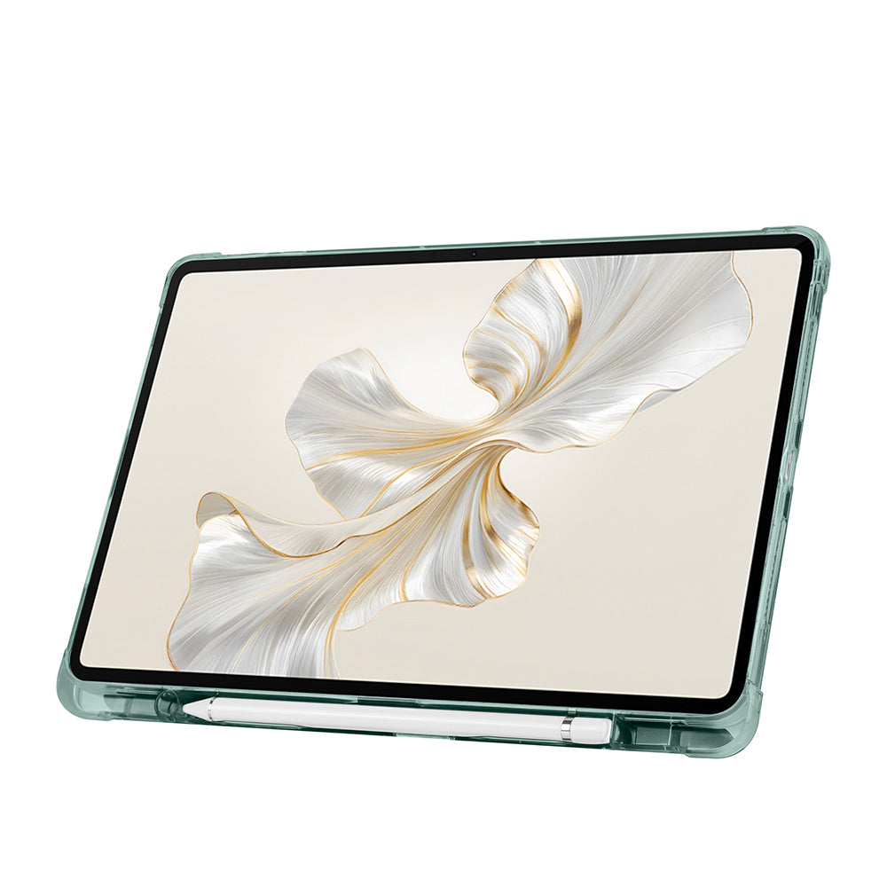 Honor Pad 9 Kılıf Zore Tri Folding Kalem Bölmeli Standlı Kılıf Mor