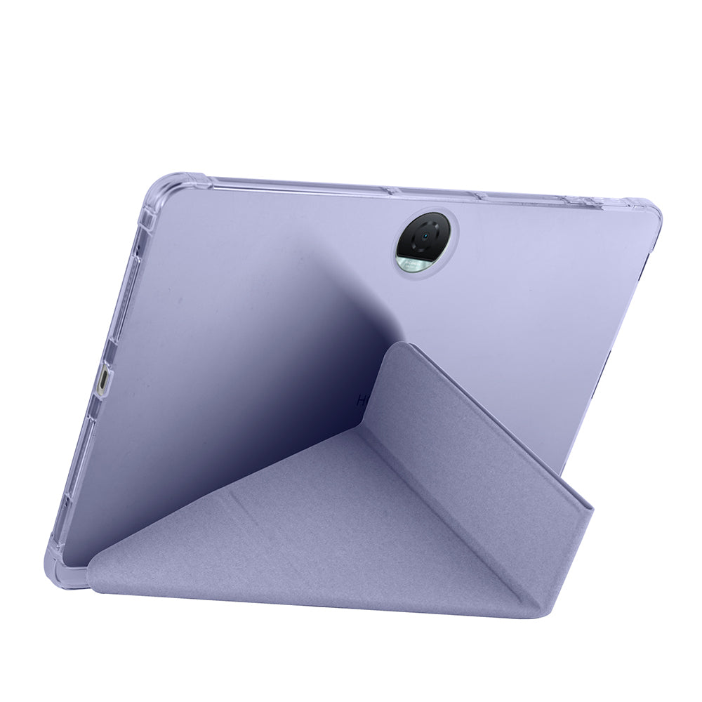 Honor Pad 9 Kılıf Zore Tri Folding Kalem Bölmeli Standlı Kılıf Koyu Yeşil