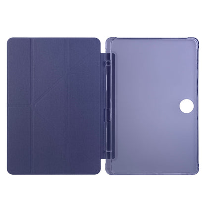 Honor Pad 9 Kılıf Zore Tri Folding Kalem Bölmeli Standlı Kılıf Lacivert