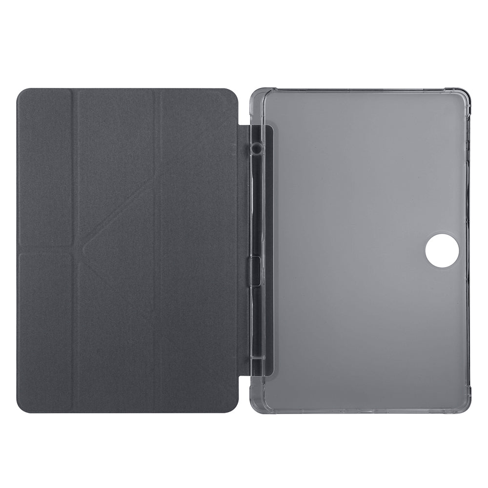 Honor Pad 9 Kılıf Zore Tri Folding Kalem Bölmeli Standlı Kılıf Mor