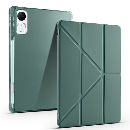 Honor Pad V9 Kılıf Zore Tri Folding Kalem Bölmeli Standlı Kılıf Lila